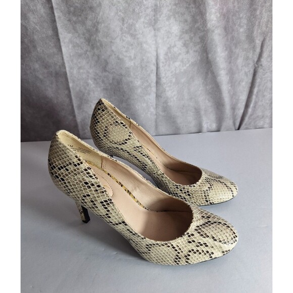 Women's Snake Print Stiletto Heels Pumps Sz 7 Mob Wife Career Office Business - Picture 2 of 9